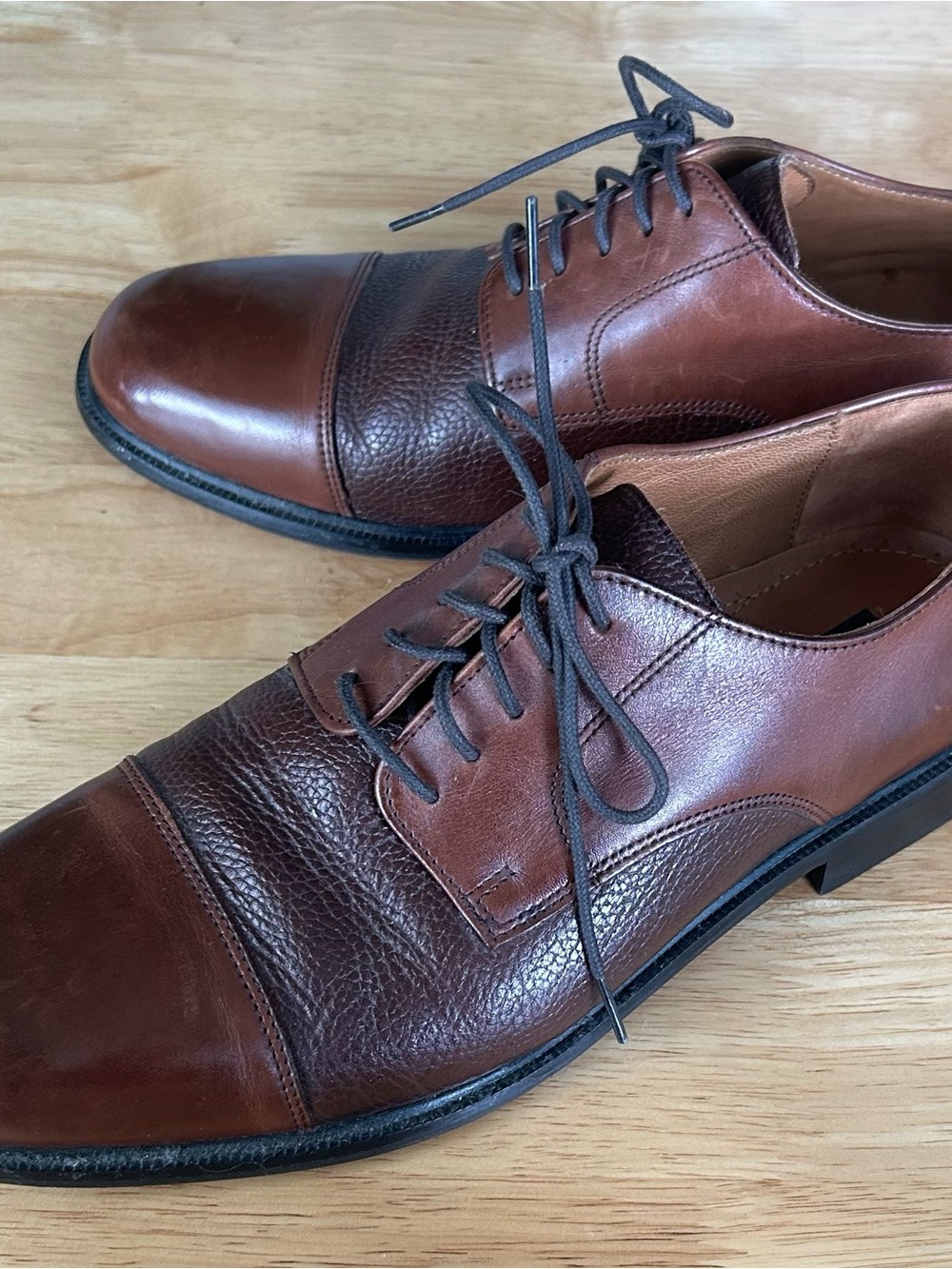 Bostonian Men's Marco Cap-Toe Oxford in Chili Brown 8.5
